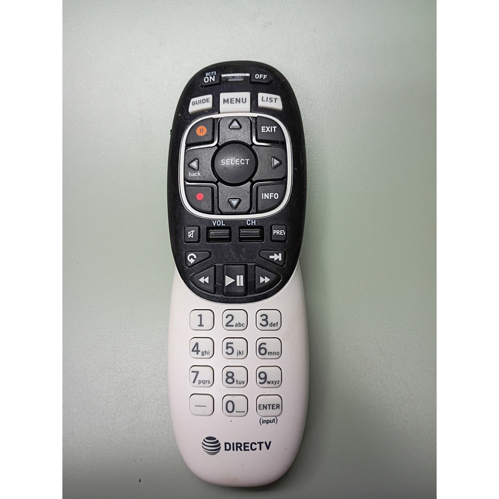DirecTV RC73 Genie Remote Control RF Satellite Receiver Replacement Black White